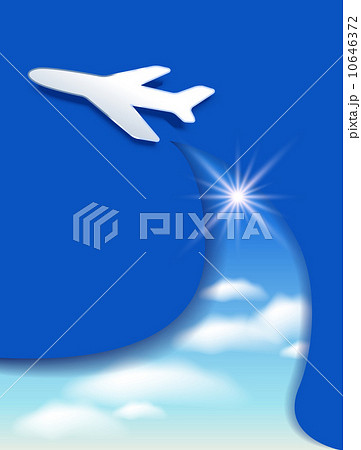 Airplane and clouds sky Airplane and clouds sky 10646372