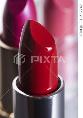 Close-up view of red lipstick 10647267
