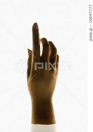 Mannequin hand pointing up 10647777
