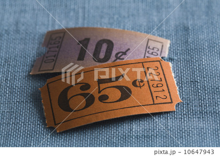 Close up of vintage tickets Close up of vintage tickets 10647943