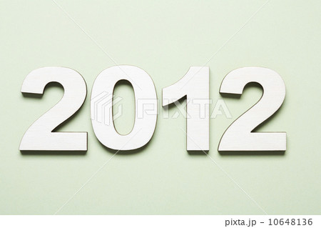 Numbers creating 2012 year, studio shot 10648136