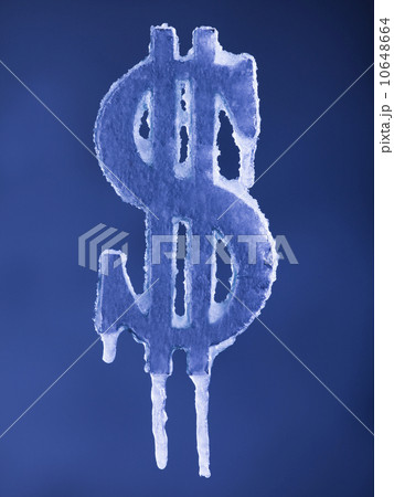 Frozen American dollar symbol 10648664