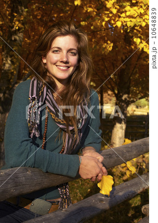 Portrait of young woman on ranch Portrait of young woman on ranch 10648839