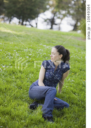 A woman in the park 10649364