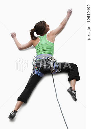 Studio Shot of a woman climber 10650490