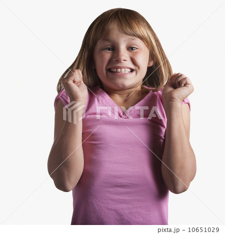 Portrait of excited young girl 10651029