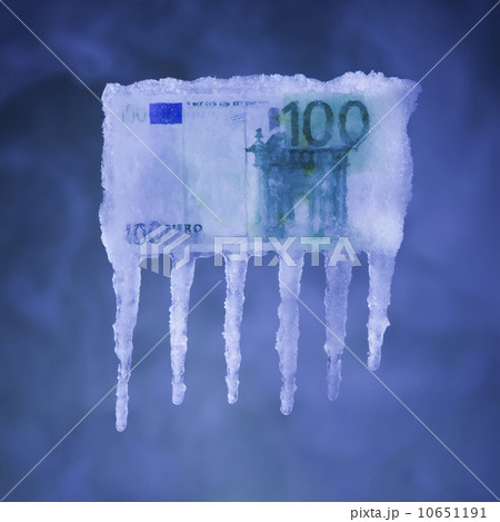Money covered in ice 10651191