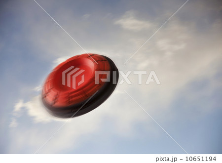 Skeet shoot target flying through the air Skeet shoot target flying through the air 10651194