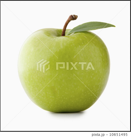 Studio shot of green apple 10651495