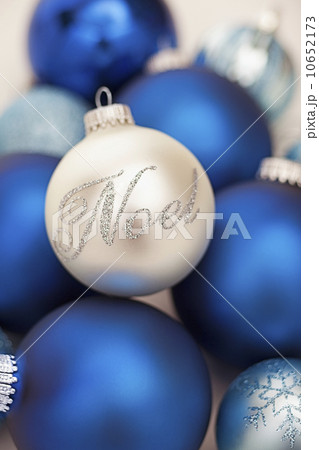 Studio Shot of Christmas ornaments 10652173
