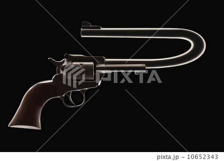 Revolver with a bent barrel 10652343