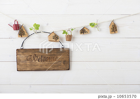 ウェルカム　プレート　サイン　オーナメント 10653570