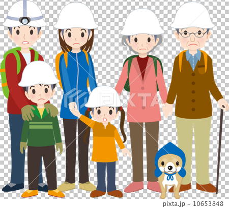 所有防災家庭成員的疏散準備工作都很嚴重 10653848