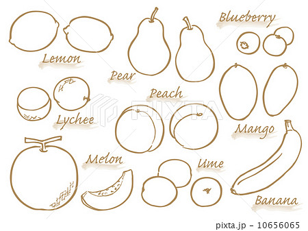 fruits name with cartoon picture Stock Illustration | Adobe Stock