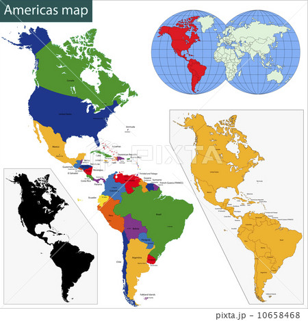 Americas map 10658468