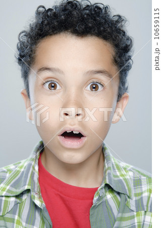 Portrait of boy (8-9), studio shot Portrait of boy (8-9), studio shot 10659115