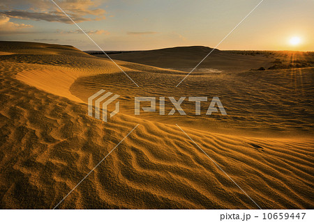 Sunrise over sand dunes Sunrise over sand dunes 10659447