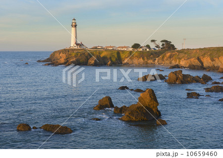 Seascape with lighthouse Point Arena Light Seascape with lighthouse Point Arena Light 10659460