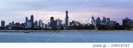 Skyline during sunset 10659592