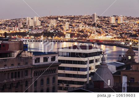 Cityscape at sunset 10659603