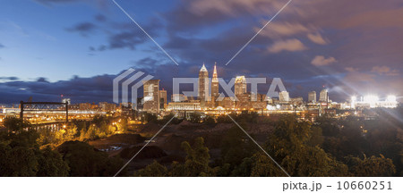Cityscape at evening 10660251