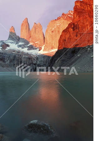 Scenic view with reflection in lake Scenic view with reflection in lake 10660290