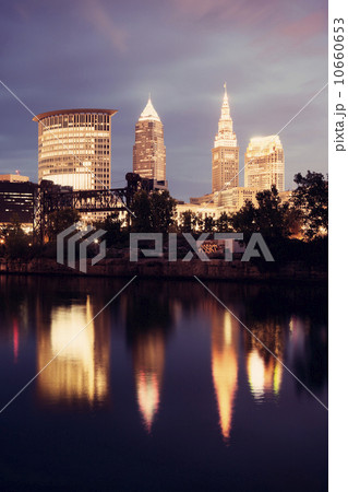 City skyline at dusk City skyline at dusk 10660653