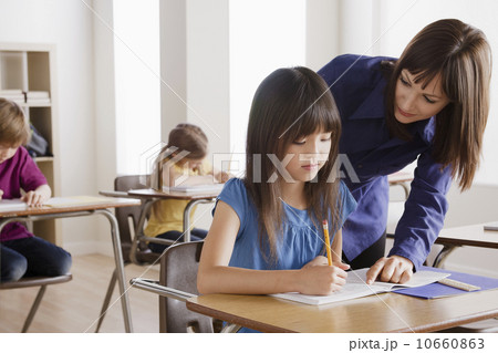 Schoolgirl with teacher Schoolgirl with teacher 10660863