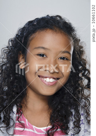 Portrait of girl (10-11), studio shot Portrait of girl (10-11), studio shot 10661102