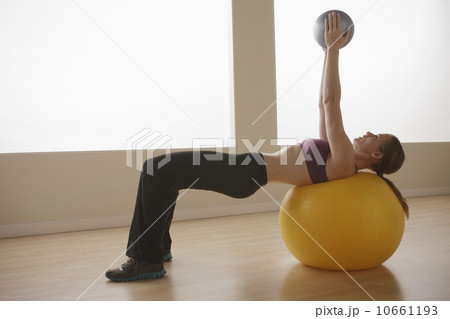 Young woman exercising Young woman exercising 10661193