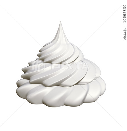 Whipped cream isolated 10662330