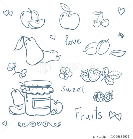 Jars with fruits jam isolated on white Jars with fruits jam isolated on white 10663601