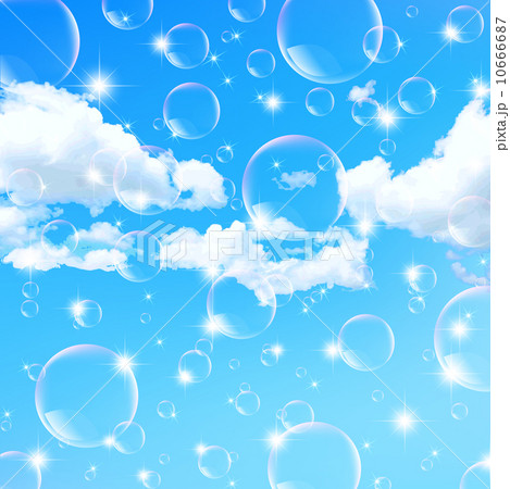 空 雲 背景のイラスト素材