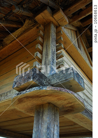 復元された弥生時代のネズミ返し(静岡市駿河区) 復元された弥生時代のネズミ返し(静岡市駿河区) 10668613