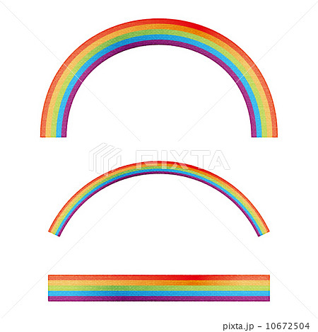 虹のイラスト素材