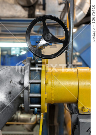Industrial pipes in a thermal power plant 10675410