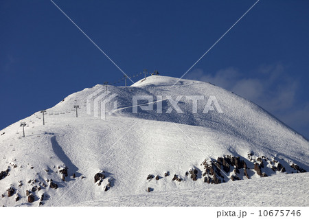Ski slope and chair lift 10675746