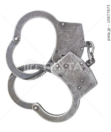 handcuffs isolated on white background 10677675
