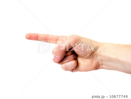 hand signal isolated on white background hand signal isolated on white background 10677749
