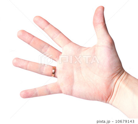 hand signal isolated on white background 10679143