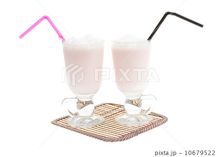 Close-up of two protein cocktails 10679522