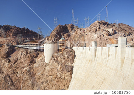 USA, Nevada, Boulder City, part of Hoover dam USA, Nevada, Boulder City, part of Hoover dam 10683750