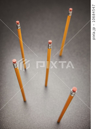 Studio shot of pencils, high angle view 10684547