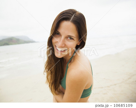 Portrait of young woman in swimsuit 10685109