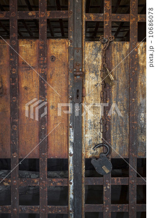 Antique prison cell 10686078