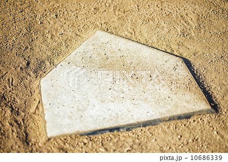 Baseball base high angle view 10686339