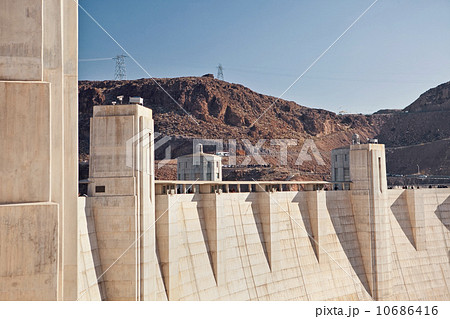 USA, Nevada, Boulder City, part of Hoover dam USA, Nevada, Boulder City, part of Hoover dam 10686416
