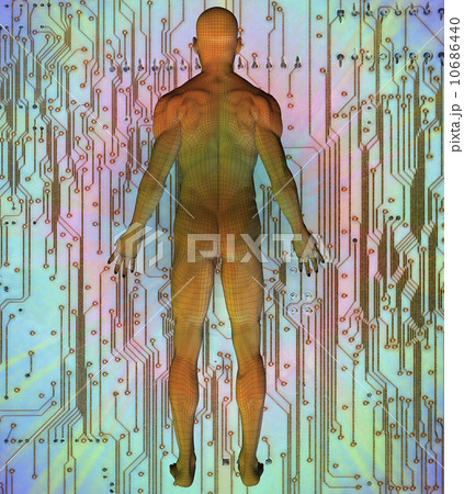 Digitally generated image of human representation Digitally generated image of human representation 10686440