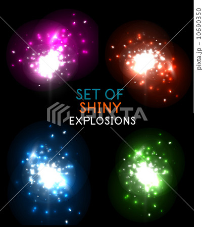 Explosion with sparkles vector design collection Explosion with sparkles vector design collection 10690350