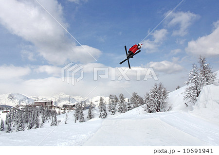 Jumping skier Jumping skier 10691941